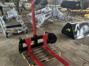 Трансформер 2 в 1: Палетні вила + Гак для біг-бегів на фронтальний навантажувач