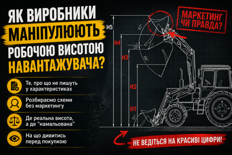 Як виробники маніпулюють робочою висотою фронтального навантажувача